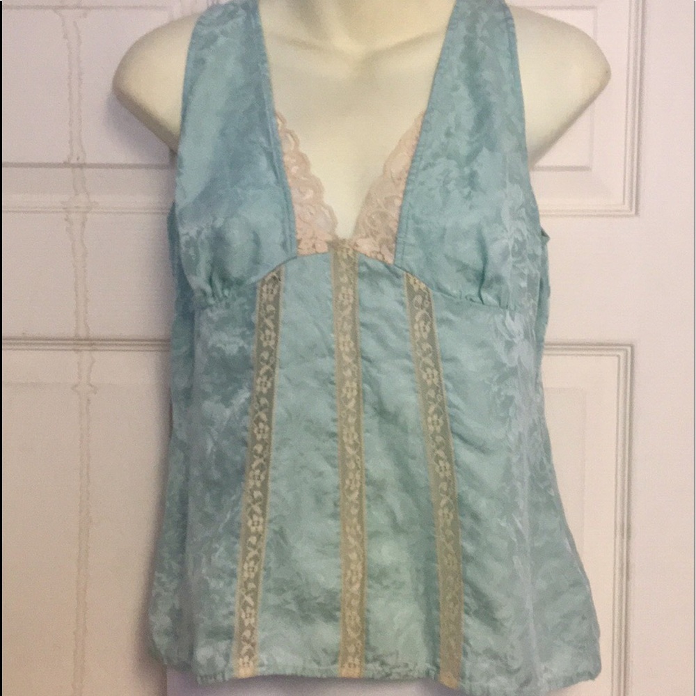 New York & Company silk and lace top